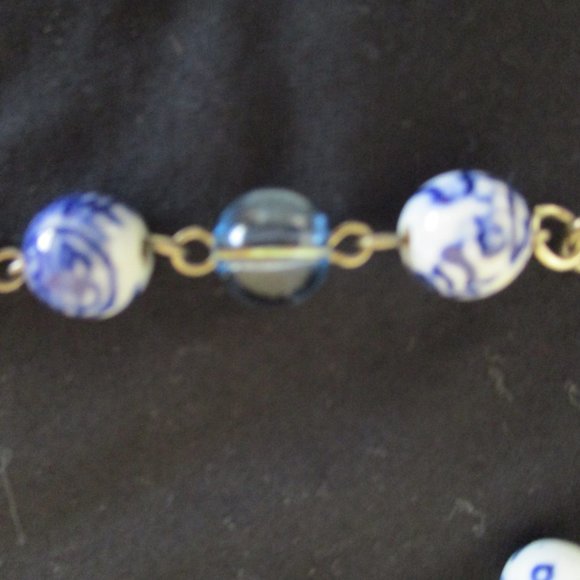 Vintage ITALIAN VENETIAN Millefiori Glass Wedding Cake Beads, Necklace 17" - Picture 9 of 14